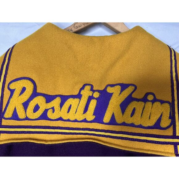 Womens Varsity Jacket Size L Wool Sailor Collar Rosati Kain St Louis Vintage 90s - Picture 6 of 13